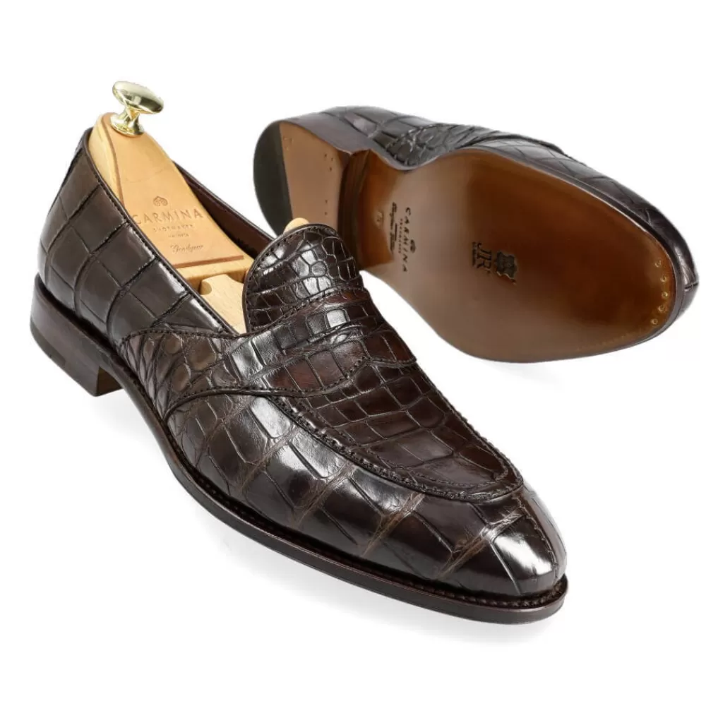 Sale Carmina ALLIGATOR MOCASINES DE BANDA 80585 UETAM EE MARRON