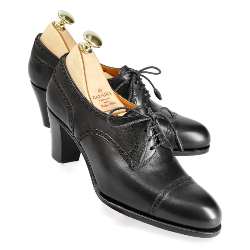 Outlet Carmina BLUCHER DE MUJER CON TACÓN 1613 MADISON NEGRO