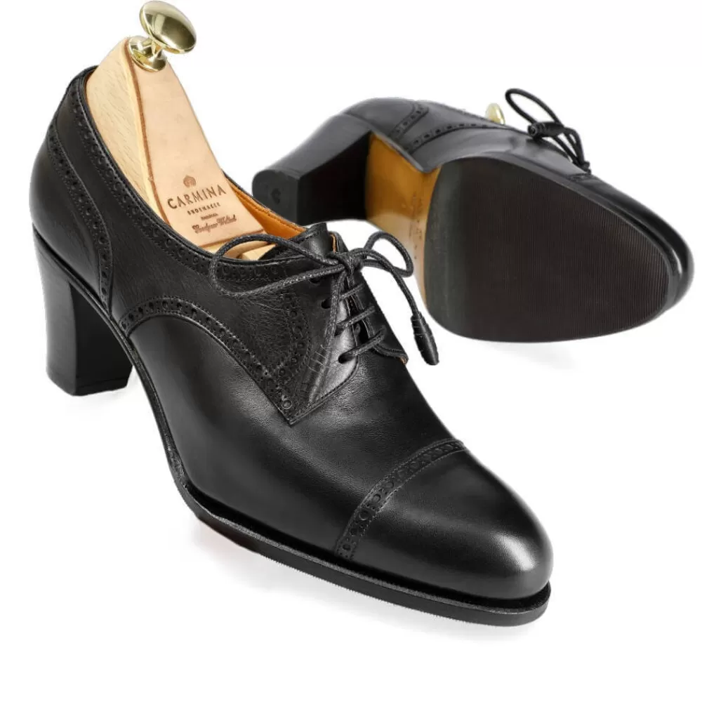 Outlet Carmina BLUCHER DE MUJER CON TACÓN 1613 MADISON NEGRO