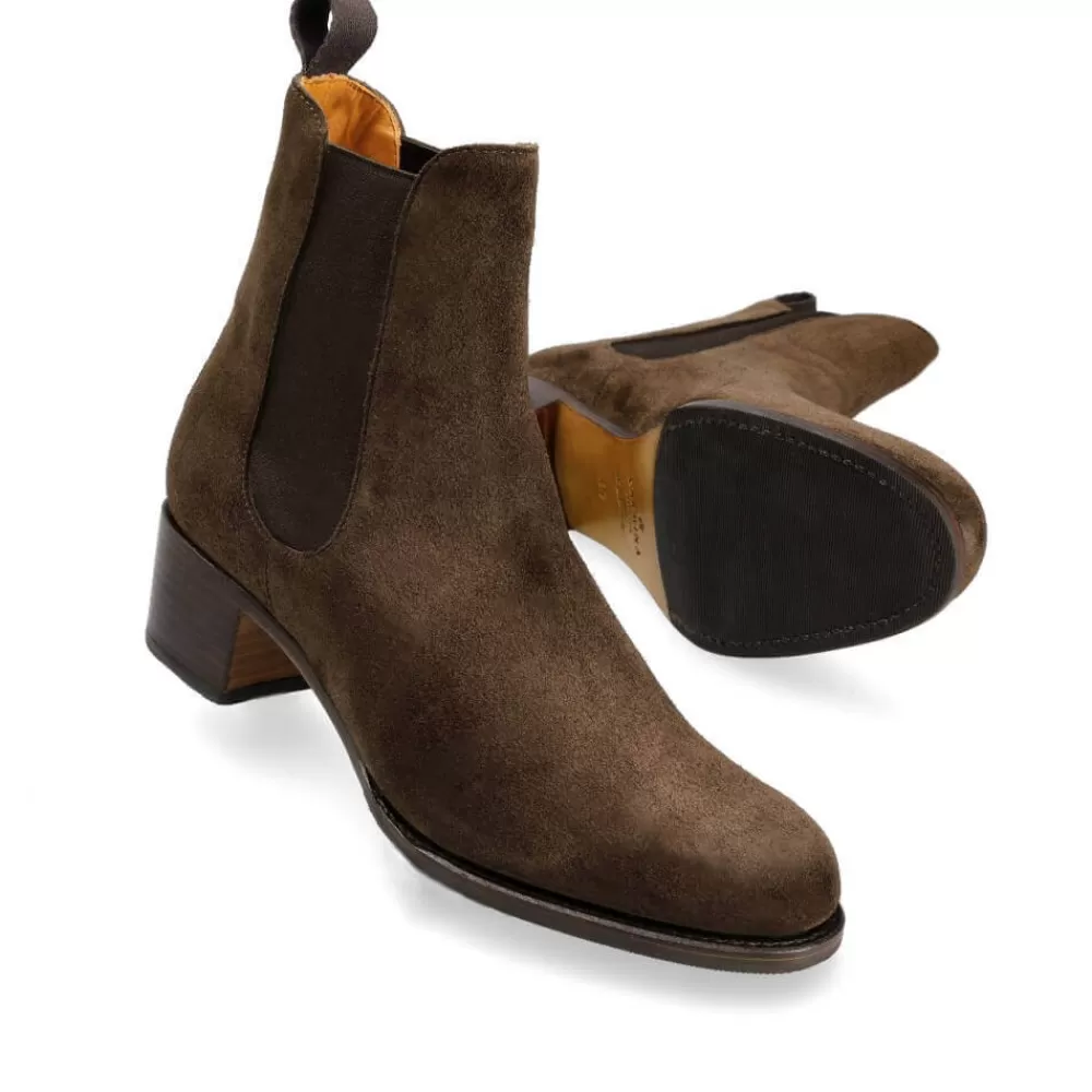 Shop Carmina BOTAS CHELSEA 1426 PERLA MARRON