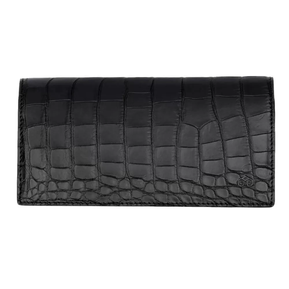 Cheap Carmina CARTERA GRANDE ALLIGATOR NEGRO