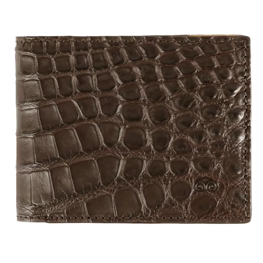 Store Carmina CARTERA PEQUEÑA ALLIGATOR MARRON