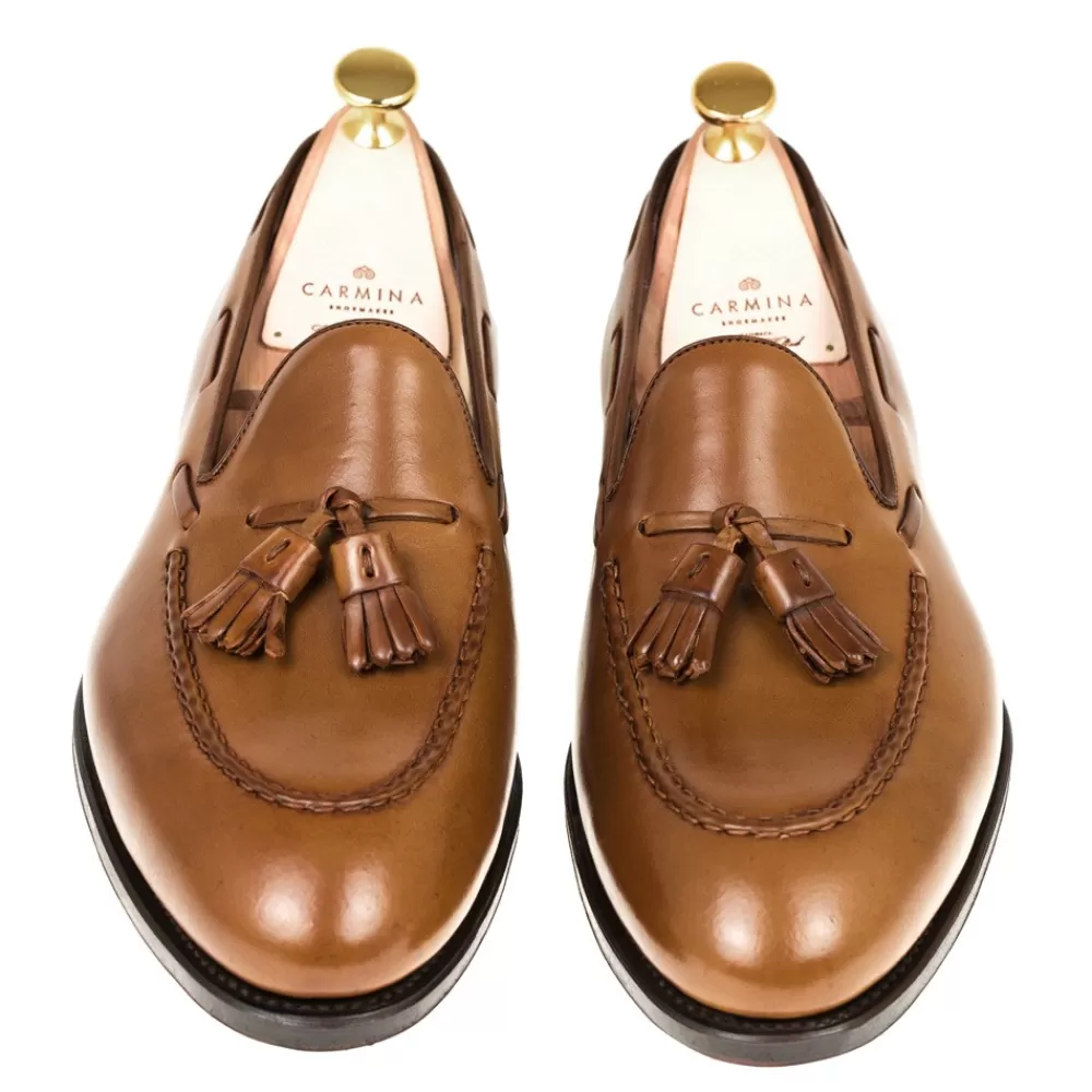 Flash Sale Carmina CORDOVAN MOCASINES DE HOMBRE BORLAS 80481 UETAM BOURBON