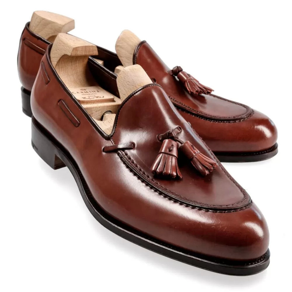 Clearance Carmina CORDOVAN MOCASINES HOMBRE CON BORLAS 734 FOREST RUBI