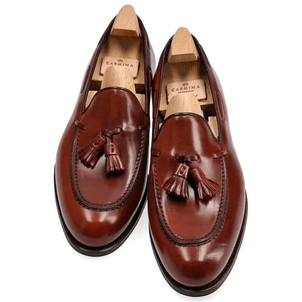 Clearance Carmina CORDOVAN MOCASINES HOMBRE CON BORLAS 734 FOREST RUBI