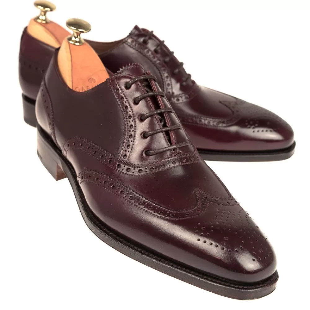 Shop Carmina CORDOVAN OXFORD PUNTERA VEGA 922 RAIN BURDEOS