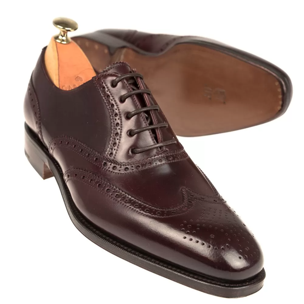 Shop Carmina CORDOVAN OXFORD PUNTERA VEGA 922 RAIN BURDEOS