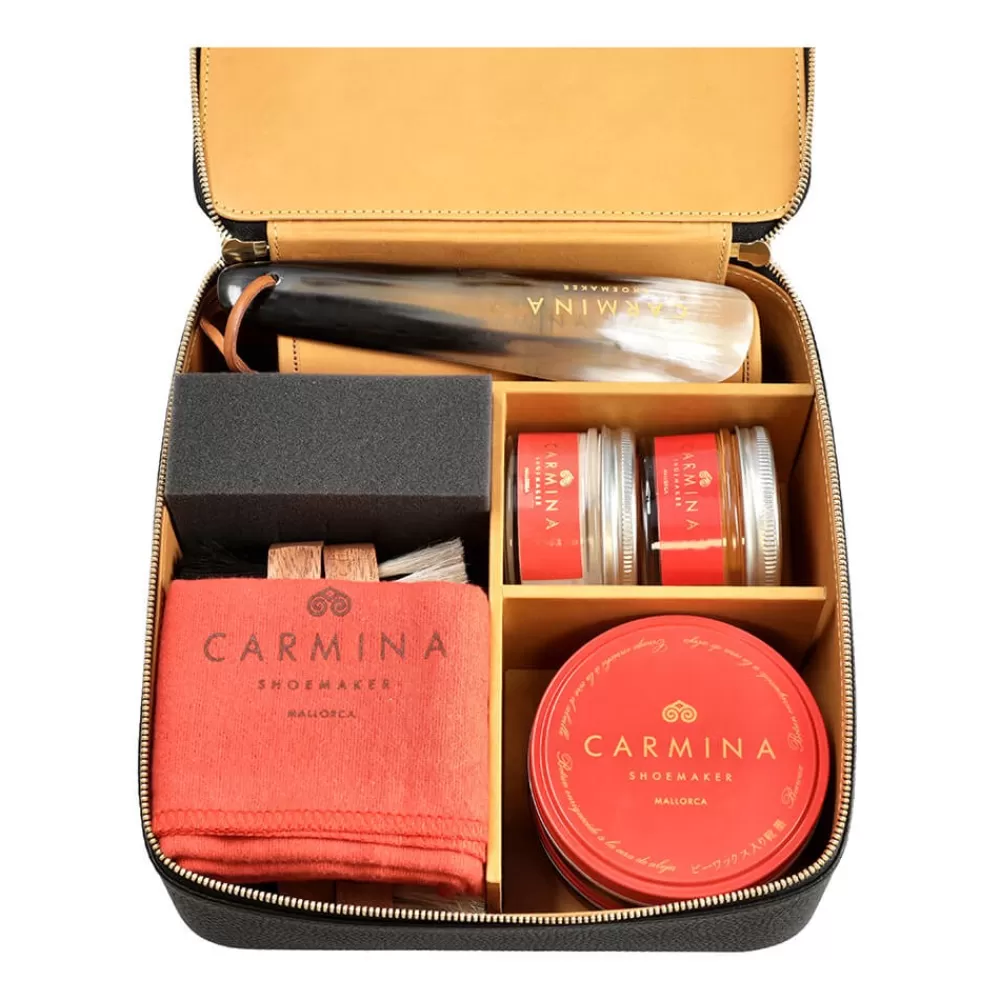 Discount Carmina KIT DE CUIDADO DE LUJO PARA ZAPATOS DE PIEL DE BECERRO - CUERO