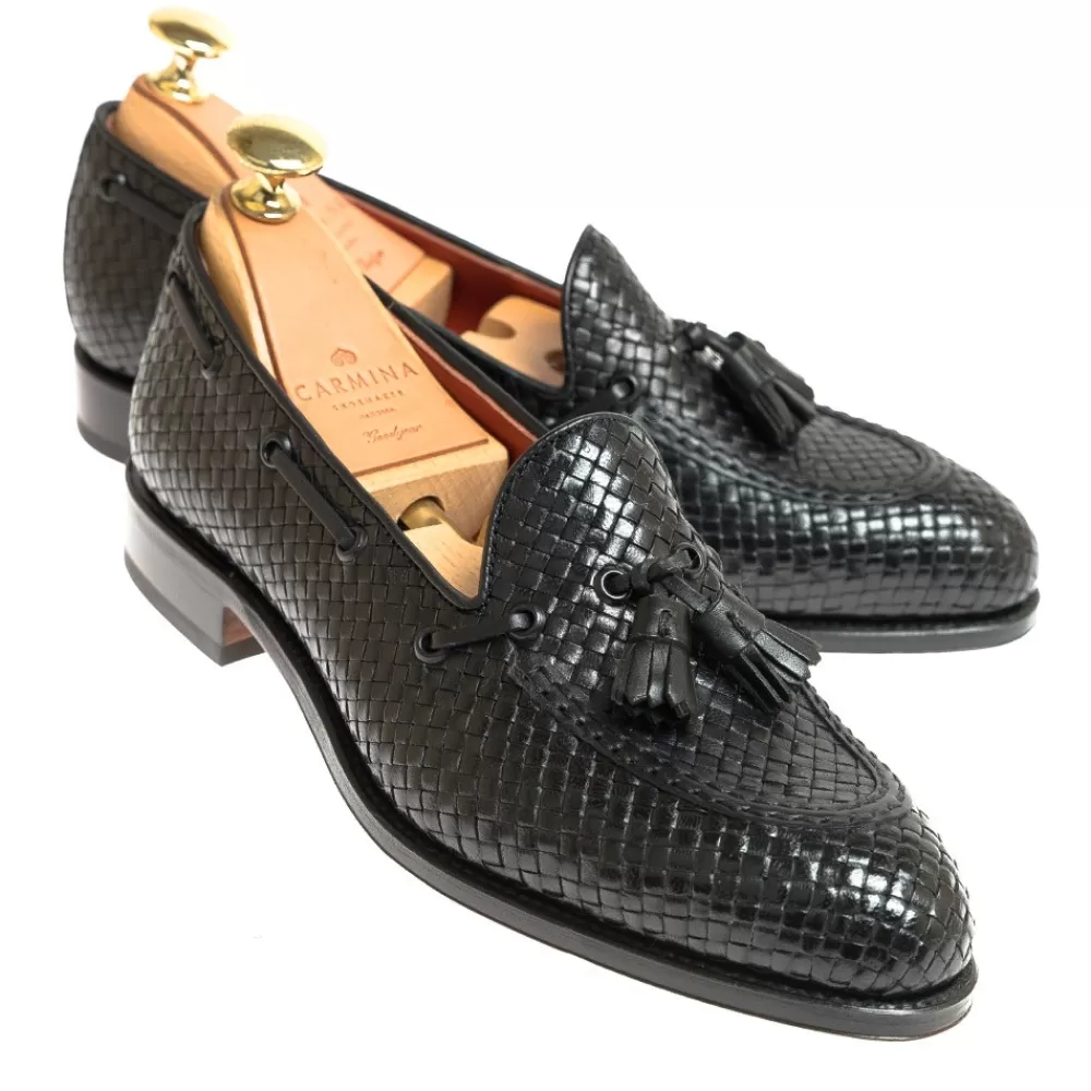 Fashion Carmina MOCASINES BORLAS MUJER 1590 DRAC NEGRO