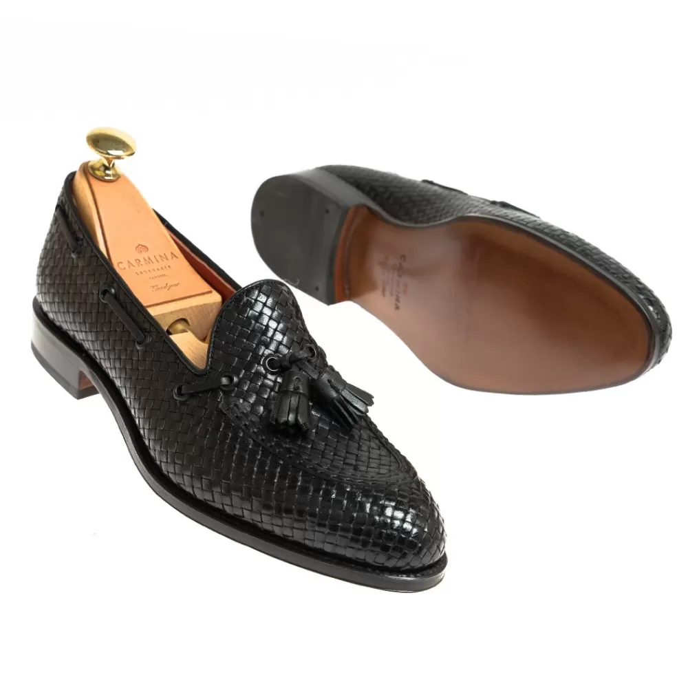 Fashion Carmina MOCASINES BORLAS MUJER 1590 DRAC NEGRO