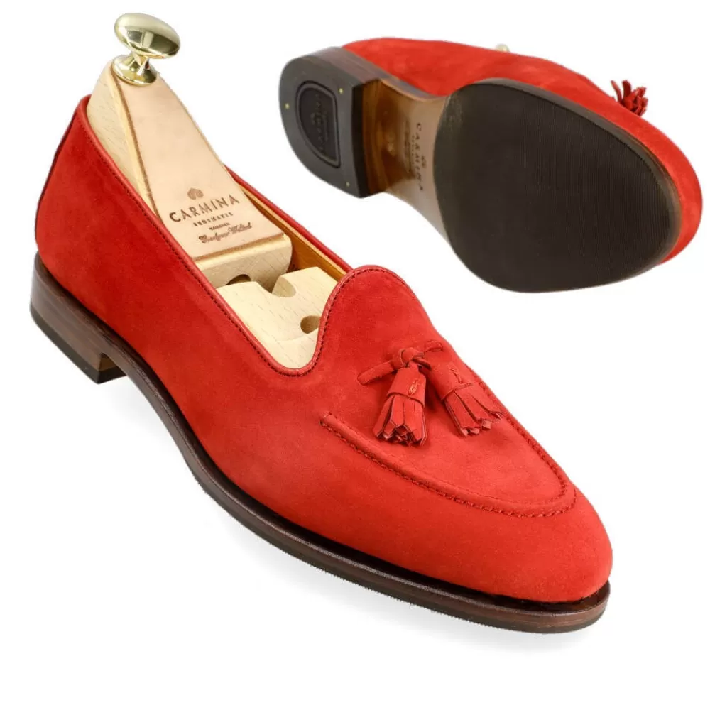 Hot Carmina MOCASINES DE BORLAS 1842 DRAC ROJO