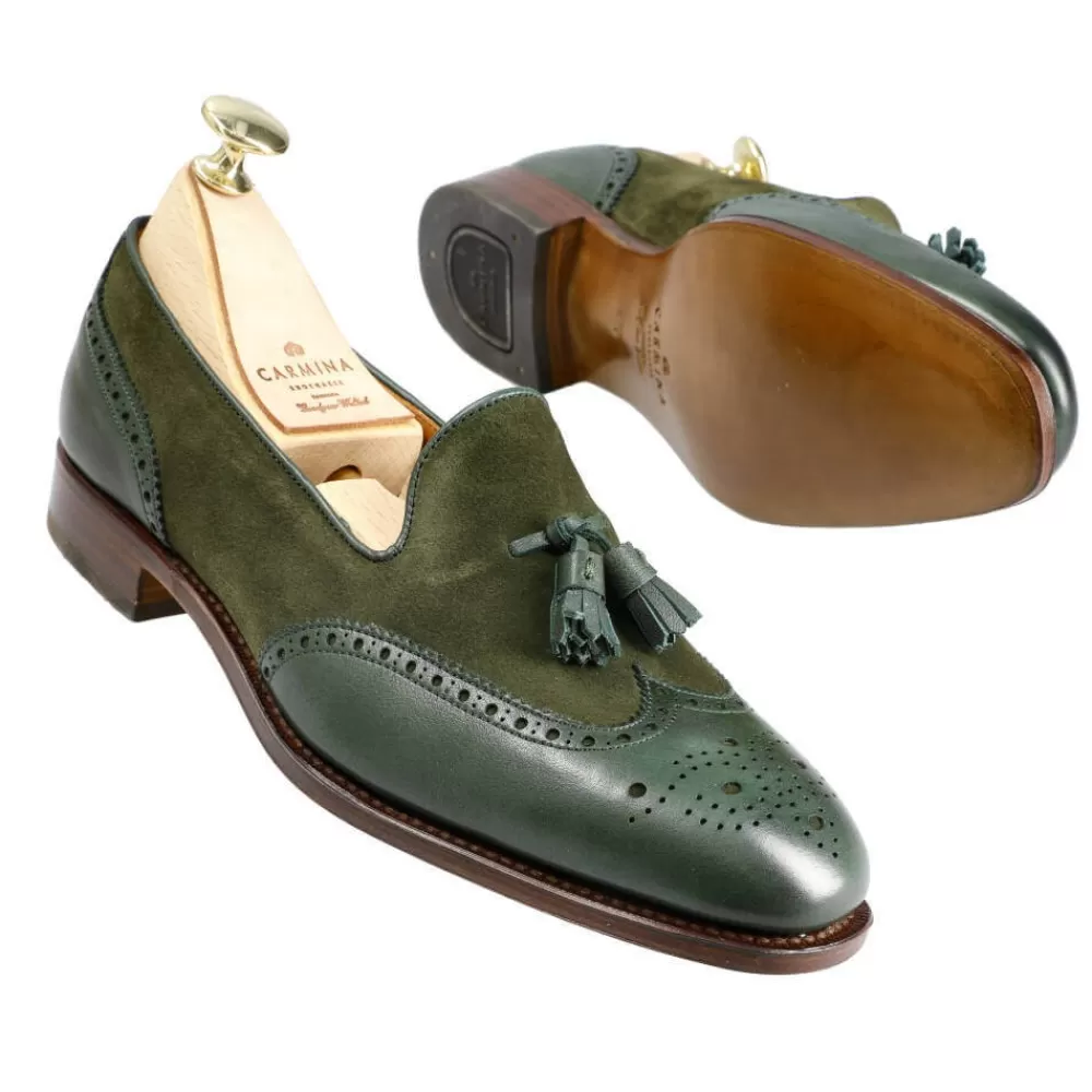 Shop Carmina MOCASINES DE BORLAS DE MUJER 1248 HILLS VERDE