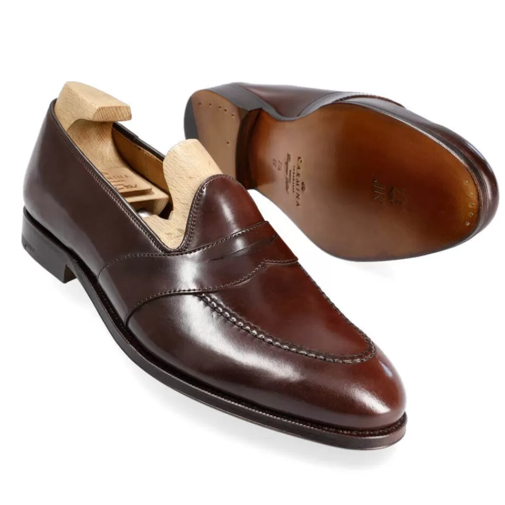 Shop Carmina MOCASINES DE CORDOVAN SIN FORRO 80708 UETAM EE BURDEOS