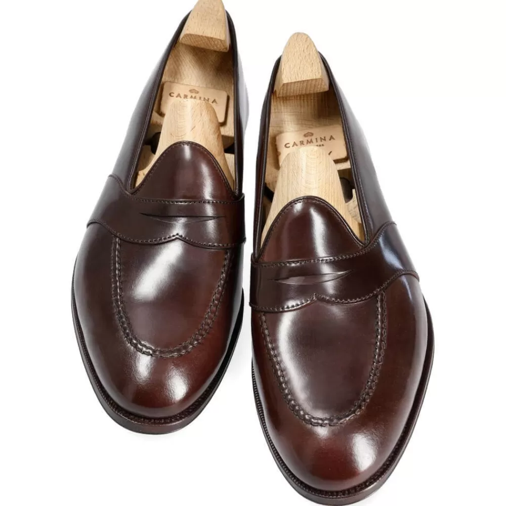 Shop Carmina MOCASINES DE CORDOVAN SIN FORRO 80708 UETAM EE BURDEOS