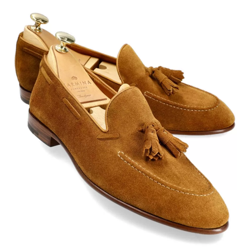 Best Carmina MOCASINES DE HOMBRE BORLAS SIN FORRO 80545 UETAM EE TOBACO