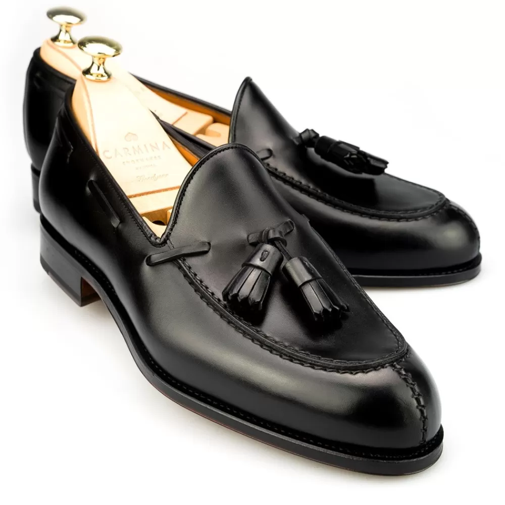 Online Carmina MOCASINES DE HOMBRE CON BORLAS 734 FOREST NEGRO