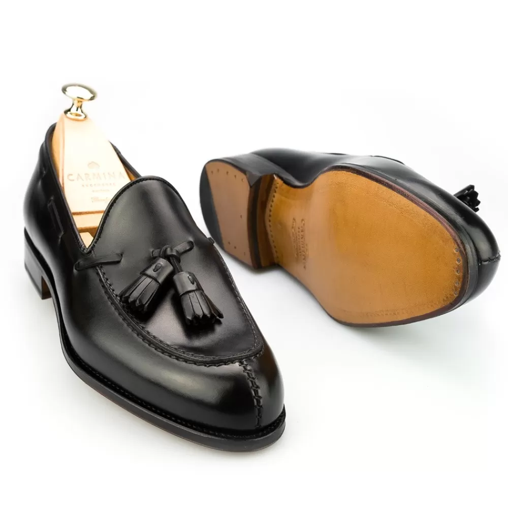 Online Carmina MOCASINES DE HOMBRE CON BORLAS 734 FOREST NEGRO