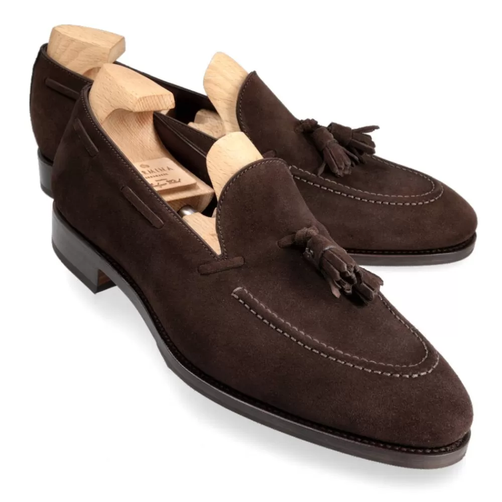 Outlet Carmina MOCASINES DE HOMBRE CON BORLAS 80215 UETAM MARRON