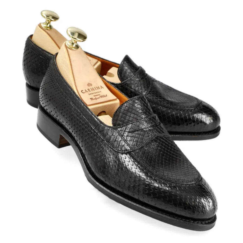 Sale Carmina MOCASINES DE MUJER PITÓN CON ANTIFAZ 1875 MADISON NEGRO