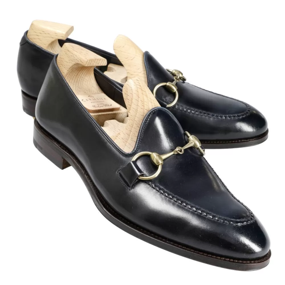 Sale Carmina MOCASINES HORSEBIT SIN FORRO DE CORDOVAN 80643 UETAM MARINO