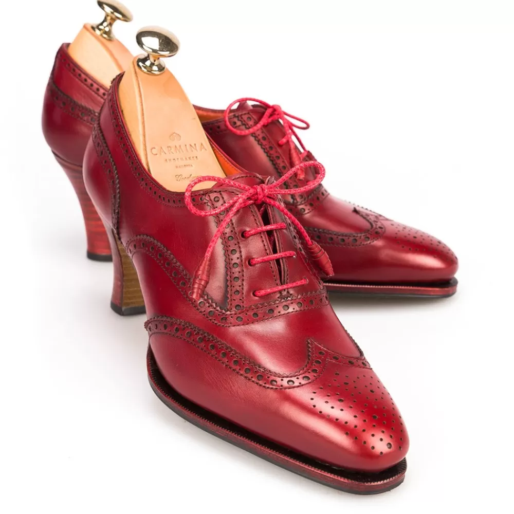 Fashion Carmina OXFORD DE TACÓN 1514 ROJO