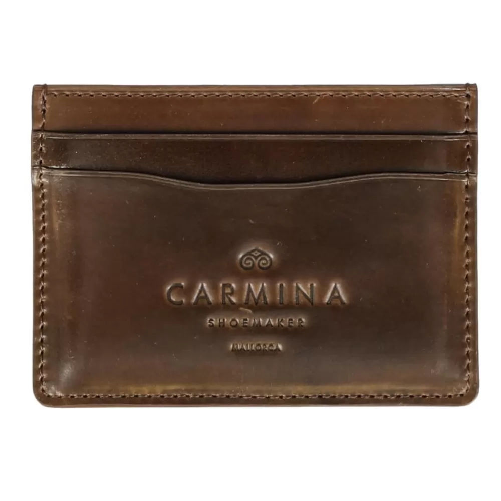 Discount Carmina TARJETERO EN CORDOVAN ARMAGNAC