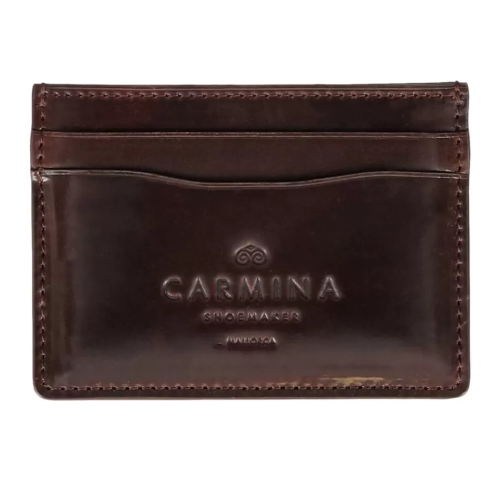 Flash Sale Carmina TARJETERO EN CORDOVAN BURDEOS