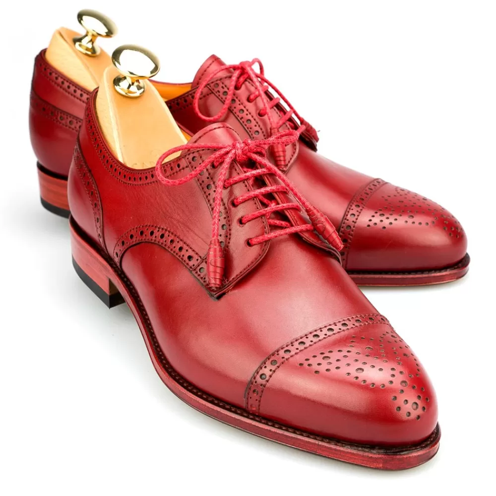 Sale Carmina ZAPATOS BLUCHER DE MUJER 1547 MADISON ROJO