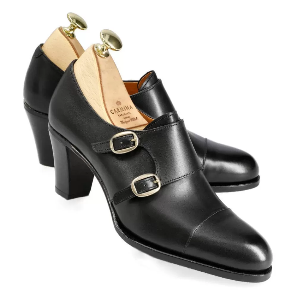 Clearance Carmina ZAPATOS DOBLE HEBILLA MUJER 1816 MADISON NEGRO