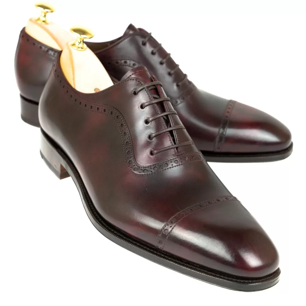 New Carmina ZAPATOS OXFORD 80391 RAIN BURDEOS