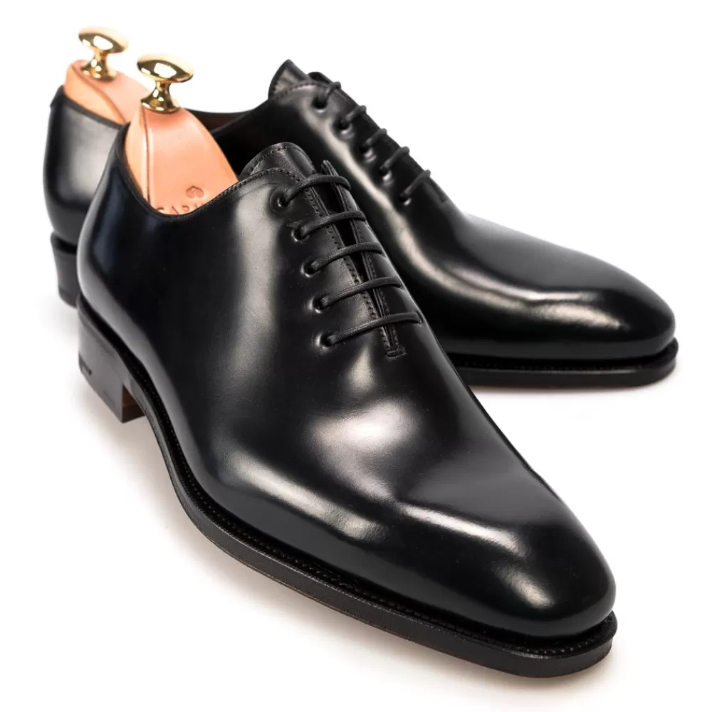 New Carmina ZAPATOS OXFORD DE CORDOVAN ENTERIZOS 910 RAIN NEGRO