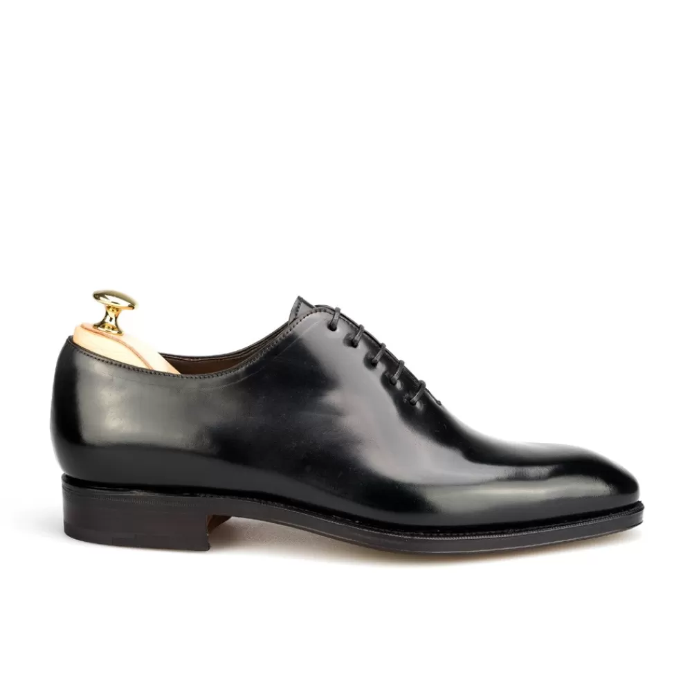New Carmina ZAPATOS OXFORD DE CORDOVAN ENTERIZOS 910 RAIN NEGRO