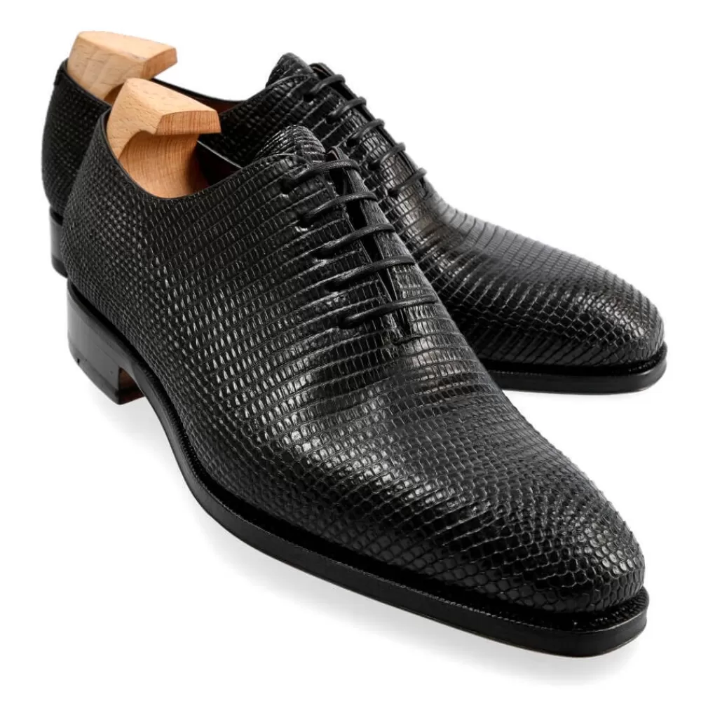 Best Carmina ZAPATOS OXFORD ENTERIZOS EN LAGARTO 910 RAIN NEGRO