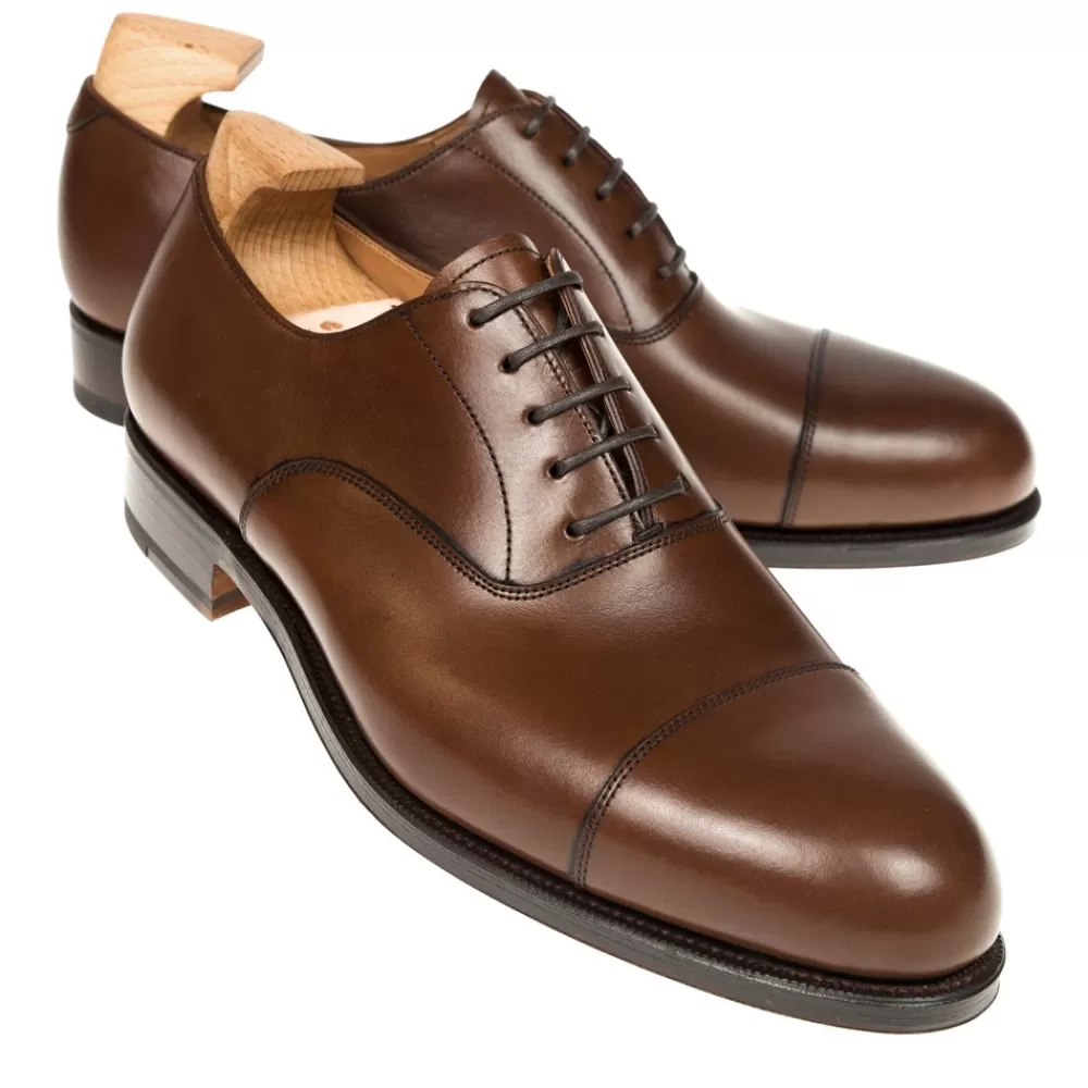 Online Carmina ZAPATOS OXFORD PUNTERA RECTA 732 FOREST MARRON