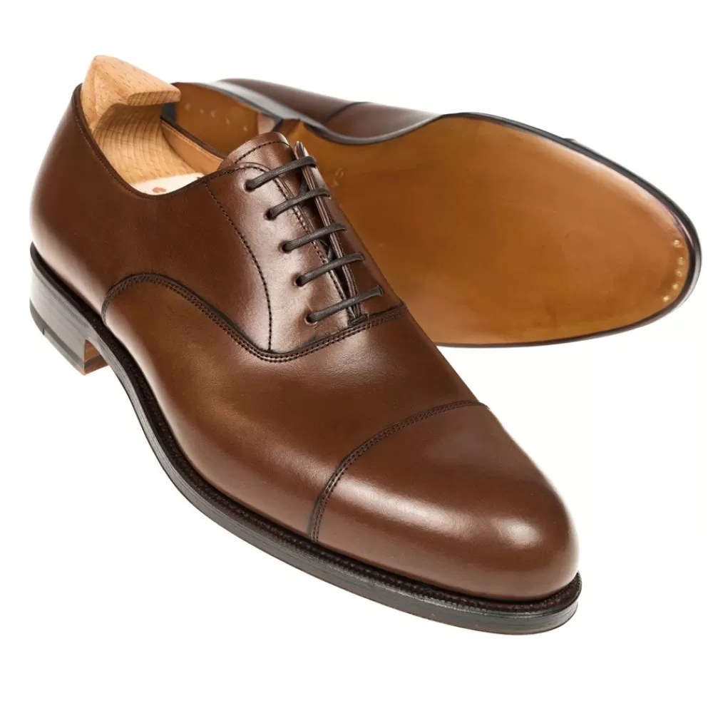 Online Carmina ZAPATOS OXFORD PUNTERA RECTA 732 FOREST MARRON